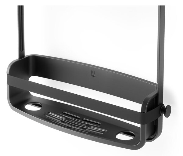 Raft pentru baie negru suspendat din plastic Flex – Umbra