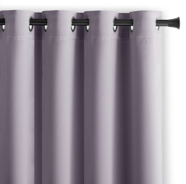 Draperie roz prăfuit dimout (semi-opacă) 140x175 cm Kierra – Restilo