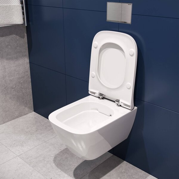 Geberit Smyle Square vas wc agăţat fără margine alb 500.379.01.8