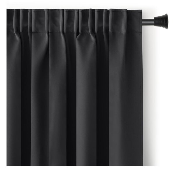 Draperie neagră dimout (semi-opacă) 140x245 cm Kierra – Restilo