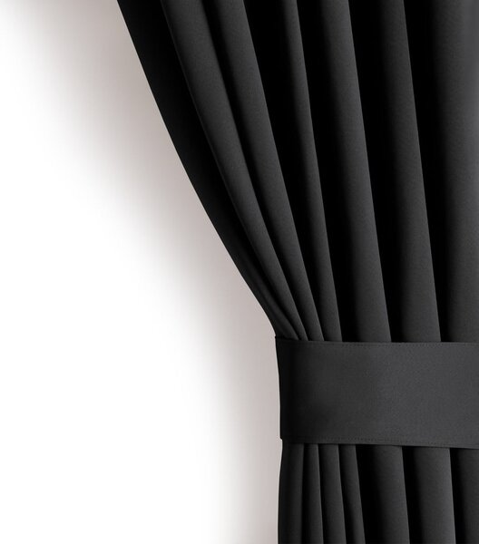 Draperie neagră dimout (semi-opacă) 140x245 cm Kierra – Restilo