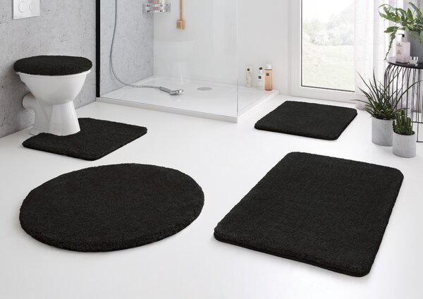 Kleine Wolke Relax covor de baie 100x60 cm dreptunghiular negru 5405926360