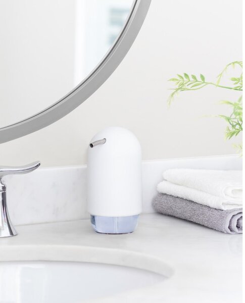 Dozator de săpun lichid alb din plastic 230 ml Touch – Umbra