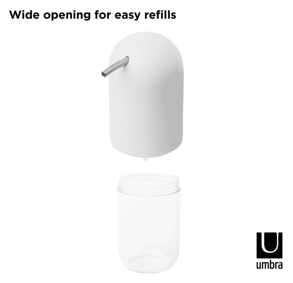 Dozator de săpun lichid alb din plastic 230 ml Touch – Umbra