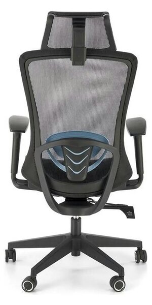 Scaun birou GOLIAT, negru, stofa clasica, 63x63x125 cm
