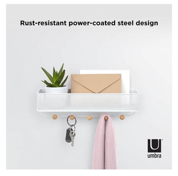 Cuier pentru chei de montat pe perete din metal Estique – Umbra
