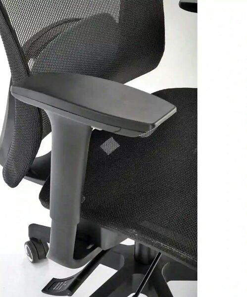 Scaun birou GOLIAT, negru, stofa clasica, 63x63x125 cm