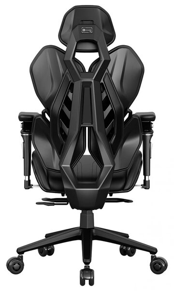 RXGAMER K6-6102 Scaun ergonomic, cotiere 5D, tetiera 2D, mecanism multifunctional inclinare/blocare, pivotant, PU, Negru