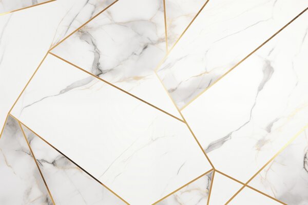 Tapet Imitarea unei suprafețe de marmură cu un model geometric galben, Fototapet Modern, w09363 : Uwalls.ro