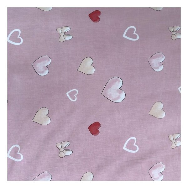 Lenjerie de pat pentru copii roz din bumbac pentru pat de o persoană 140x200 cm Minnie "Balloon" – Jerry Fabrics