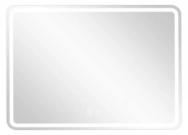 Oglindă baie, Multifuncțională, Iluminare LED Touch, Intensitate reglabila, Sistem Dezaburire, 70x50 cm