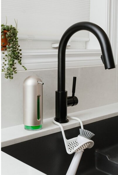 Dozator de săpun lichid argintiu din plastic 350 ml Penguin – Umbra