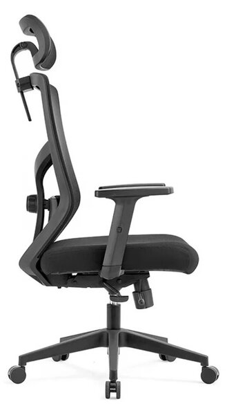 LINA-H Scaun ergonomic, sezut translatie, spatar Mesh, Negru