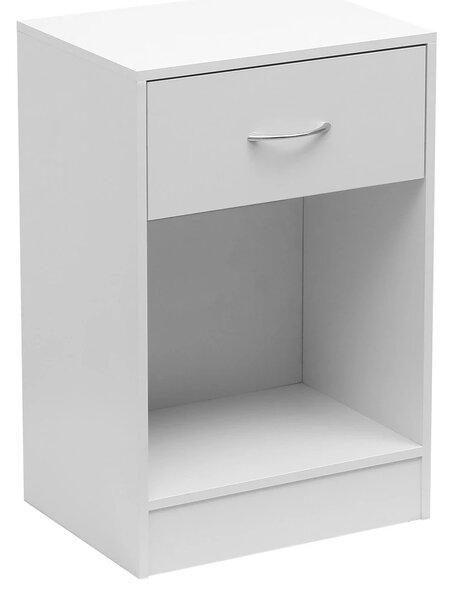 Noptieră cu 2 sertare, 63.5x40.5x63.5 cm, Alb