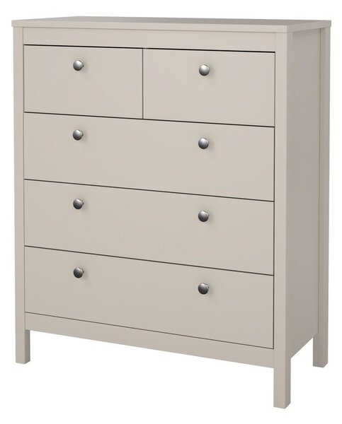 Comodă grej 82x99x38 cm Madrid – Tvilum