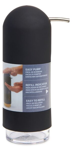 Dozator de săpun lichid negru din plastic 350 ml Penguin – Umbra