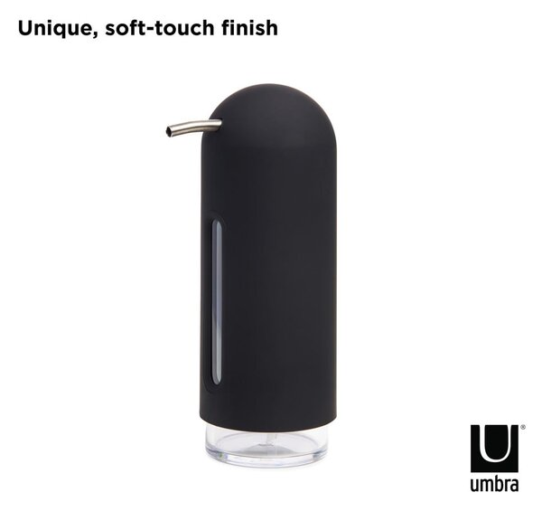 Dozator de săpun lichid negru din plastic 350 ml Penguin – Umbra