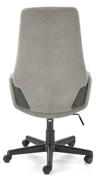 Scaun birou HARPER, gri/negru, stofa clasica/metal, 62x70x113/123 cm