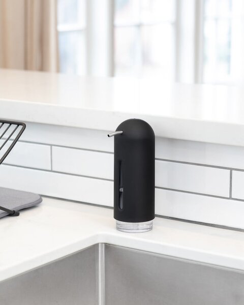 Dozator de săpun lichid negru din plastic 350 ml Penguin – Umbra