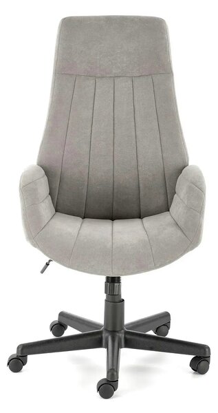 Scaun birou HARPER, gri/negru, stofa clasica/metal, 62x70x113/123 cm