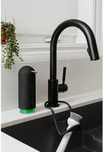 Dozator de săpun lichid negru din plastic 350 ml Penguin – Umbra