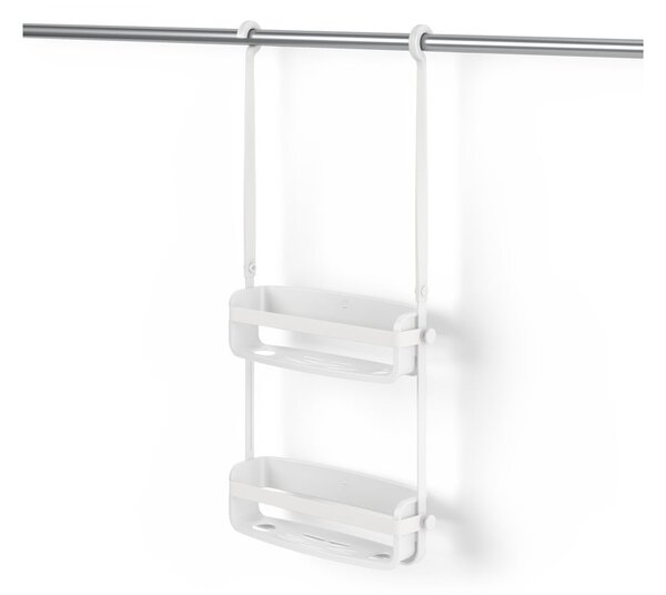 Raft pentru baie alb suspendat din plastic Flex – Umbra