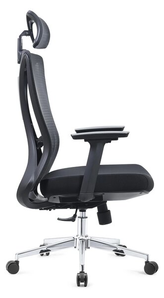 Scaun ergonomic, cotiere 3D, spatar Mesh, Negru