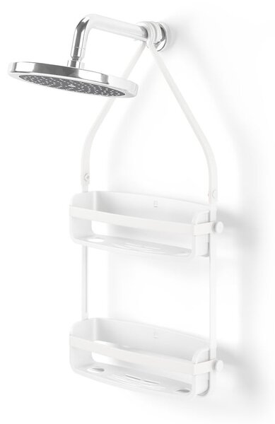 Raft pentru baie alb suspendat din plastic Flex – Umbra