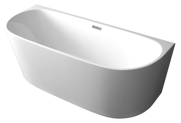 Cada acril freestanding Klara, Alb lucios,150x75x58 cm