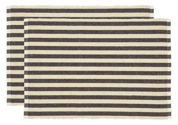 Suport pentru farfurii 2 buc. din material textil 33x48 cm Statement Stripe – Södahl