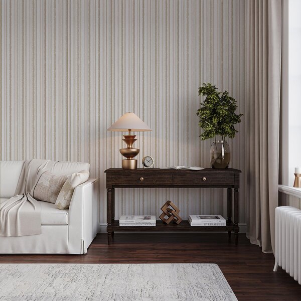 Tapet Dungi bej-roz cu accente albe, Tapet geometrie, Tapet dungi, a00505 : Uwalls.ro