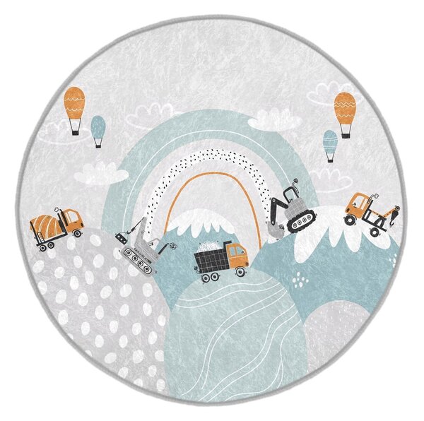 Covor pentru copii lavabil ø120 cm Snowy Hills – Mila Home