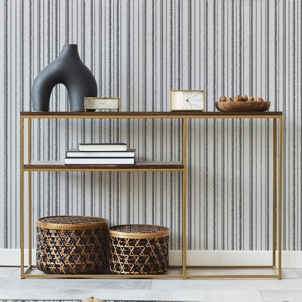 Tapet Dungi verticale gri pe un fundal alb, Tapet geometrie, Tapet dungi, a00507 : Uwalls.ro