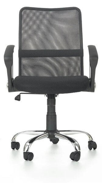 Scaun de birou TONY, negru, stofa/plasa, 58x56x92/102 cm