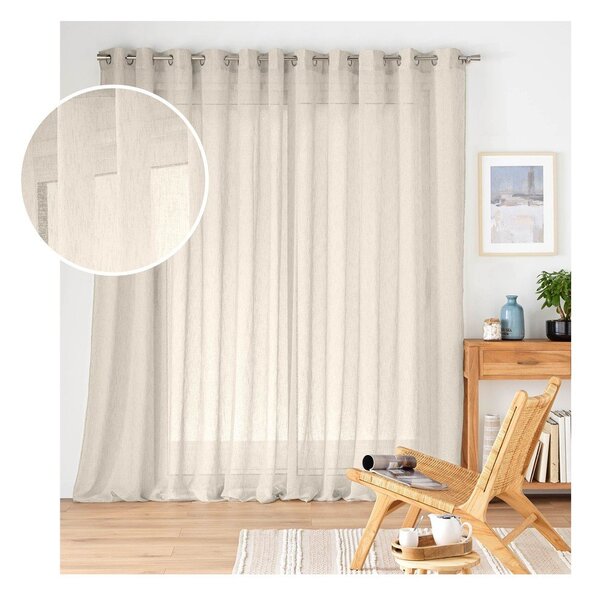 Perdea în culoare naturală 400x240 cm Carlin – douceur d'intérieur
