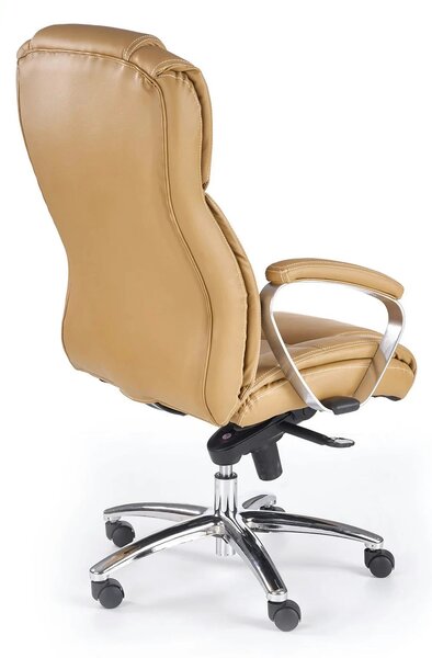 Scaun directorial FOSTER, maro, piele ecologica/PVC, 69x74x117/124 cm
