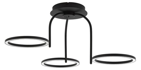 Lămpi de exterior Lucande, Sylvara, reglabil, Negru, Metal, Design