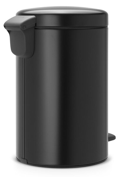Coș de gunoi negru mat cu pedală din oțel 12 l NewIcon – Brabantia