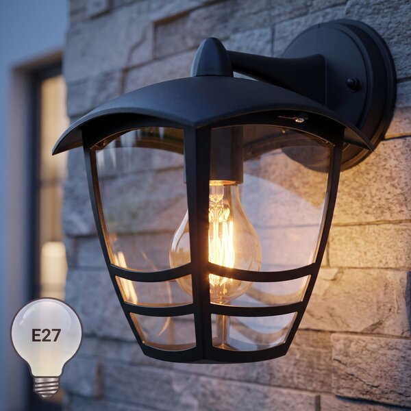 Aplică de perete pentru fațadă JNH037-1G Black