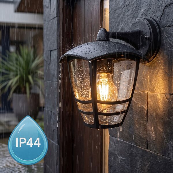 Aplică de perete pentru fațadă JNH037-1G Black