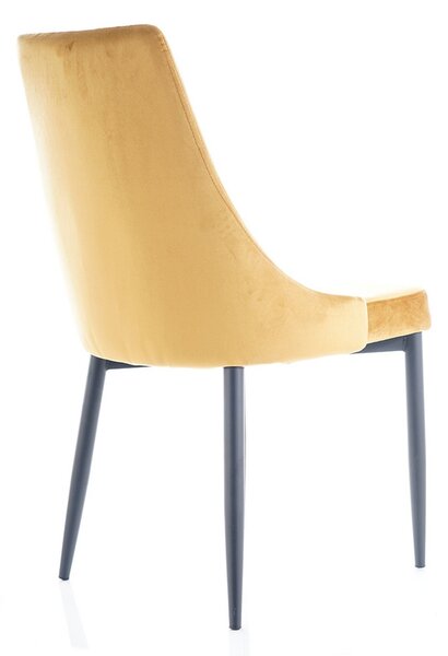 Scaun tapitat TRIX B, curry, 46x46x88