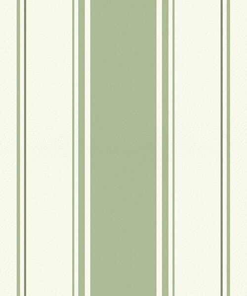 Tapet Fond crem cu dungi largi verde deschis, Tapet geometrie, Tapet dungi, a00561 : Uwalls.ro