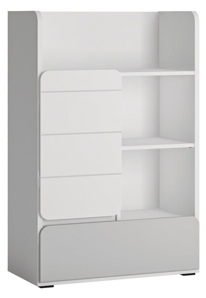 Comoda ALBI, alb, PAL laminat, 76x42x117 cm