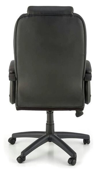 Scaun birou GANDALF, gri/negru, piele ecologica, 65x73x113/120 cm