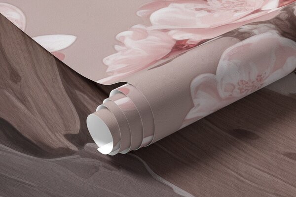 Tapet Trunchi de copac răsucit cu sakura roz înflorit, Fototapet pădure, Fototapet copaci, w09388 : Uwalls.ro