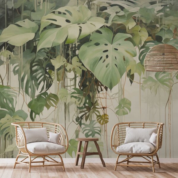 Tapet Frunze tropicale, Fototapet Natură, w04525 : Uwalls.ro