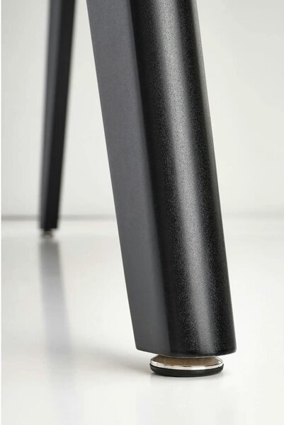 Masa extensibila bucatarie DICKSON, stejar miere/negru, 150/210x90x75