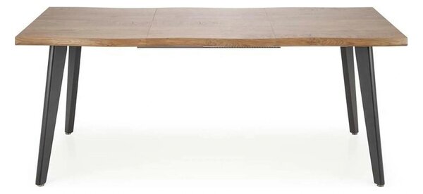 Masa extensibila bucatarie DICKSON, stejar miere/negru, 150/210x90x75