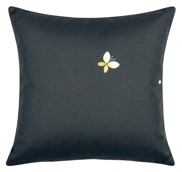 Husa pentru perna din microfibra VISATA 45x45 cm, negru