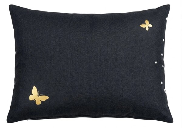 Fața de pernă din microfibra VISATA 70x90 cm, neagra
